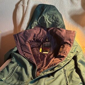Burton Forest Green Hooded Jacket seco
